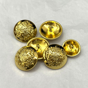 Hot Selling Classic Pattern Gold Circular Alloy <strong>Shank</strong> <strong>Buttons</strong> for Suits and Outerwear Customized <strong>Buttons</strong> - Product Image 5