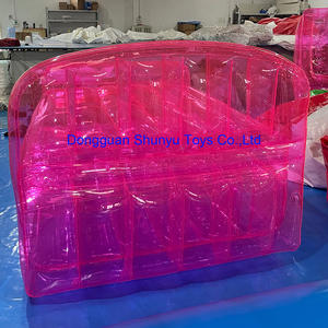 Colchón inflable portátil de PVC duradero personalizado, nuevo <span class=keywords><strong>diseño</strong></span>, cama de aire Rosa transparente - Product Image 4