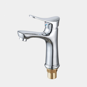 Robinet de lavabo monocommande Giormani avec cartouche céramique, style moderne, montage sur plan, monotrou, mitigeur eau chaude et froide - Product Image 2