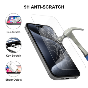 Protector de pantalla de vidrio templado HD 2.5D transparente de 0,33mm para <span class=keywords><strong>iPhone</strong></span> 16 15 14 Plus 13 12 Mini 11 Pro Max <span class=keywords><strong>6</strong></span> 7 8 XR películas antiarañazos - Product Image 4