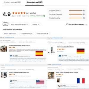 <span class=keywords><strong>Cafetera</strong></span> Espresso Portátil 3 en 1 Kingze, <span class=keywords><strong>Cafetera</strong></span> Eléctrica de Viaje de Alta Presión de 15 Bares para Cápsulas y Café Molido - Product Image 6