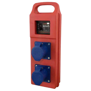 2 Way ABS Plastic Aviation <b>Socket</b> Box 16A 3 Pin Waterproof with DZL18-32 Circuit Breaker , Portable <b>socket</b> box - Product Image 1