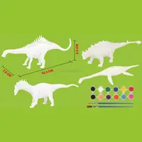 Dinosaurio juguetes suministros tu dinosaurio pintura Kit divertido DIY regalo para regalo de Pascua y Navidad favores de partido