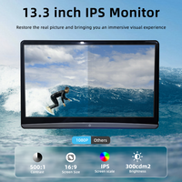 Écran de divertissement pour siège arrière de voiture de 13,3 pouces, Android 13, écran tactile pour appuie-tête, affichage HD, mise en miroir sans fil, USB, WiFi, BT pour voiture