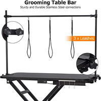 Table de toilettage électrique pliable réglable en hauteur Instrument vétérinaire protégé de sécurité pour chiens de différentes tailles