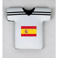 Manchon isotherme en néoprène pour bouteille, forme de t-shirt de football personnalisé WK 2026, pour les événements sportifs aux Pays-Bas