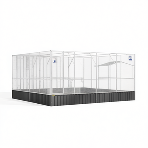 Jaula para Pájaros de Acero 164.6x163x83.5, Suministros para Aves, Rectangular, Resistente para Exteriores - Product Image 1