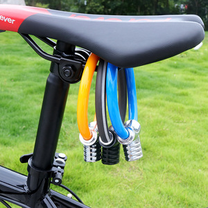 Yueli Bicycle Lock Portable Steel Cable Lock Mini Ring Lock For Mountain Road Bike Anti Theft <b>Cycling</b> Equipment - Product Image 1