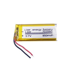 Li-poバッテリー 702060 850mAh リチウム充電式バッテリー 3.7V モバイルバッテリー用 - Product Image 1