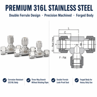 OEM Stainless Steel Union Tee 304 316 Npt Bsp Threaded Custom Factory Direct Wholesale Bulk Supply China Supplier