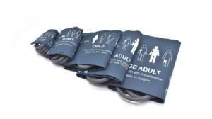 Brassard <span class=keywords><strong>de</strong></span> tension artérielle NIBP double tube réutilisable en PU, grande taille adulte (33-47 cm), durable, pour usage hospitalier - Product Image 2