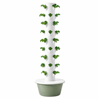 Kit de jardin hydroponique auto-arrosant à 9 étages pour balcon, patio et serre, culture de légumes