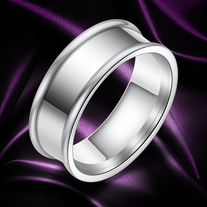 Anillo de Titanio y Acero Inoxidable para Hombre, 8MM, Geométrico, Liso, Minimalista, Joyería de Moda, Regalo - Product Image 4