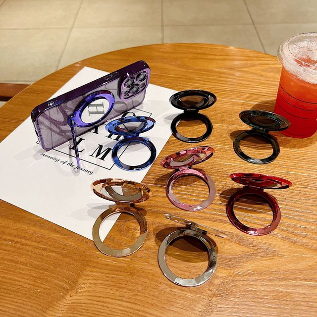 CD Pattern Glitter Mirror Ring Magnetic Ring Magnetic Attraction Universal Mobile Phone case Bracket