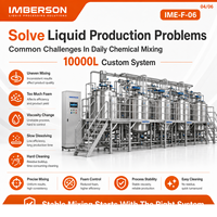 Mélangeur Homogénéisateur Liquide Multifonctionnel 10000L pour Cosmétiques, Jus, Encres d'Impression – Machine de Production Clé en Main