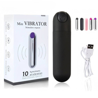 Otem Wiederaufladbarer USB Wasserdichter Mini-Bullet-Vibrator mit 10 Vibrationsstufen, Geräuscharm & Umweltfreundliches Design für Frauen