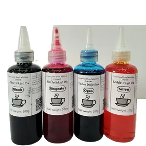 Eetbare Inkt Op Waterbasis Voor Eetbare Digitale Printer Van Hoge Kwaliteit Voor Het Bedrukken Van Eetbaar Papier