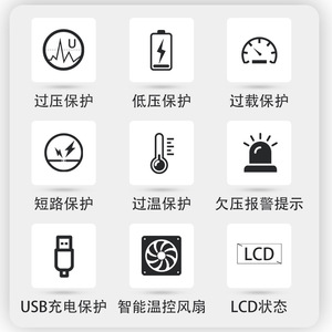 อินเวอร์เตอร์เพียวไซน์เวฟ1000วัตต์12โวลต์24โวลต์ถึง220โวลต์ DC แหล่งจ่ายไฟสำหรับใช้ในบ้านรถยนต์ - Product Image 4