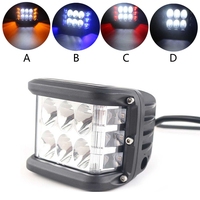 Accessoires Auto lumières de voiture pour ATV SUV camion 4 pouces 45W LED lampe de travail Bar Cube Side Shooter Pod lampe stroboscopique blanche et ambre