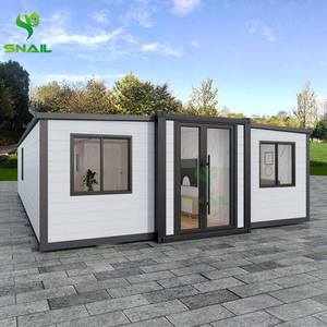 SNAIL 40 pies Canadá resistente al viento plegable expandible casa contenedor <span class=keywords><strong>cabañas</strong></span> casas prefabricadas <span class=keywords><strong>cabañas</strong></span> Casa de construcción - Product Image 2