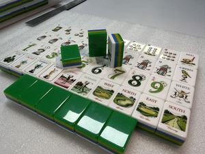Jeu de Mahjong Américain Moderne Thème <span class=keywords><strong>Golf</strong></span> avec Tuiles de Mahjong en Acrylique Pliables et Personnalisées, en Stock, Prêt à Expédier - Product Image 3