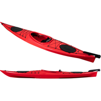 Kayak de mer de 4.2m, meilleure qualité, siège dans le kayak, bateau de tourisme gonflable, en plastique LLDPE, canoë avec palettes
