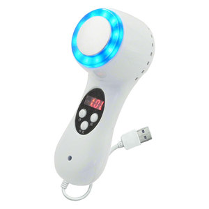 Handheld Blue Light Facial Massager With <b>Hot</b> <b>Cold</b> Therapy USB Plug In Beauty Device For Home Use Normal Skin - Product Image 3
