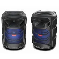 12 inch Super Bass công suất cao vòng bên hộp Hot kỹ thuật số khuếch đại di động loa di động với LED flash Disco bóng ánh sáng - Product Image 3