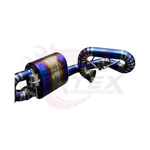 Ensemble de silencieux Valvetronic en titane bleu anodisé soudé avec précision par Vortex, avec moteur servo pour Porsche 911 991 GT3 Tuning - Product Image 5