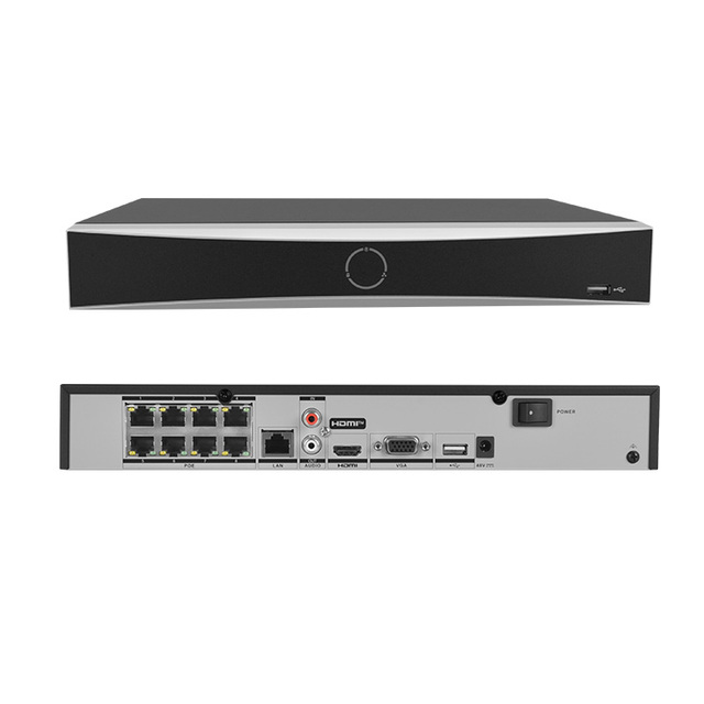 Original HIK K Series NVR DS-7608NXI-K1/8P PoE 4K NVR Human/Vehicle Detection AcuSense AI Facial Recognition Security Recorder
