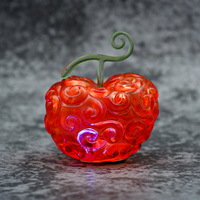 Lot de 4 figurines lumineuses en PVC One Piece, modèle de collection, idéal pour les cadeaux
