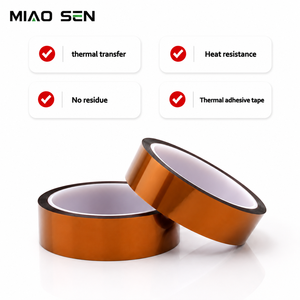 Heat Press Transfer Tape Heat Resistant Kaptons Polyimide Tape Battery Thermal Adhesive Tape For Sublimation Tumblers