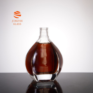 Bouteilles en verre de 500 ml et 700 ml, bouteilles en verre uniques en forme de larme, adaptées au brandy, au whisky, à la vodka - Product Image 1