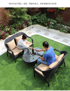 Canapé en rotin Canapé <span class=keywords><strong>de</strong></span> <span class=keywords><strong>jardin</strong></span> en rotin tressé Ensemble <span class=keywords><strong>de</strong></span> canapés <span class=keywords><strong>de</strong></span> <span class=keywords><strong>jardin</strong></span> Canapés <span class=keywords><strong>de</strong></span> <span class=keywords><strong>jardin</strong></span> - Product Image 5