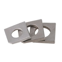 Carbon Steel Square Beveled Notched Washers M6-M24 GB853 100 HV Hardness Whitening Surface Construction Use