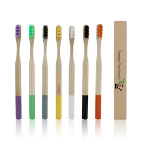 Hot Selling 2023 Wholesale Heads Eco Custom Bamboo Tooth Brush Teeth Whitening Charcoal Hotel Toothbrush