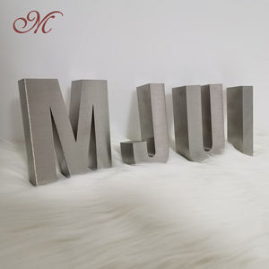 Señalización de letras de Metal cortadas con láser de acero inoxidable cepillado retroiluminado personalizado para empresas Mall Hospitales Park Publicidad al aire libre - Product Image 2