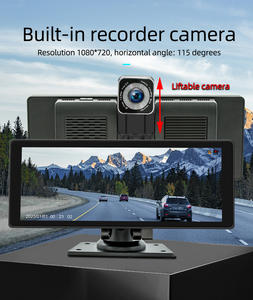 Moniteur Portable BQCC 10,26 Pouces IPS Sans Fil <span class=keywords><strong>Carplay</strong></span> Android Auto Liaison Miroir Écran HD Multimédia Universel pour Voitures Audi Nissan - Product Image 6