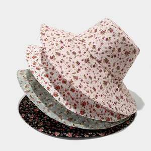 Chapeau Bob de Pêcheur Pliable Tendance Style Champêtre à Motif Floral à Large Bord pour Voyages en Plein Air Printemps-Été - Product Image 3