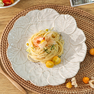 Piatti goffrati per uso domestico e ristorazione, ciotole e piatti per pasta in stile giapponese, vintage e creativi - Product Image 4