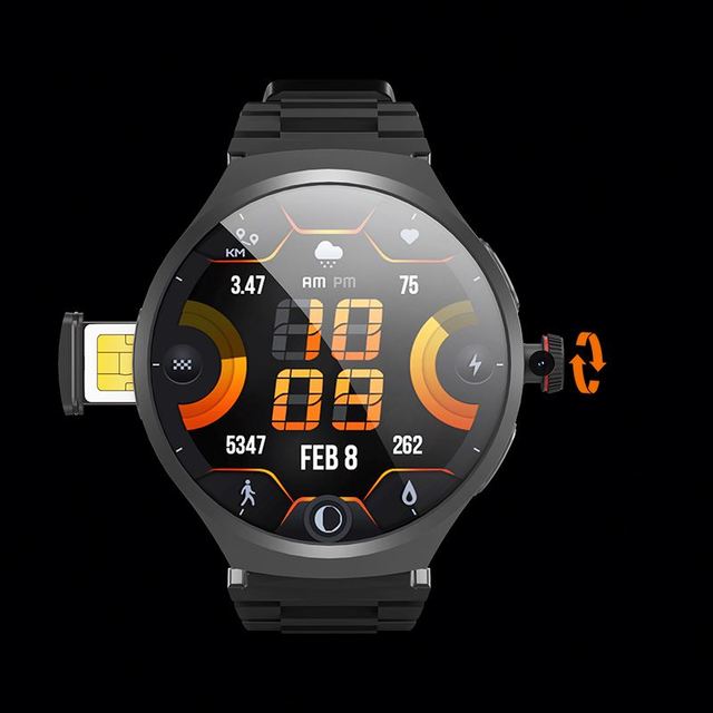ERON VP50 4G Smart Watch SIM Card 1.75inch AMOLED HD Screen 3GB+32GB 1100mAh Large Battery Video Call SmartWatch for Men