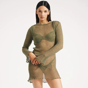 Robe de plage sexy à découpes, légère et respirante, pour femmes, tendance été 2025, vente chaude - Product Image 1