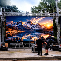 Écran LED de location 5m x 3m P3.91, système complet avec 4K HDR10, étanche IP65, pour concerts en plein air, festivals et événements en direct