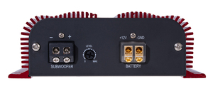 4 Channel Class D Digital Car <b>Amplifier</b> Red Color Aluminum Heat Sink Design High Power Audio Amp <b>with</b> Built-in Crossovers - Product Image 3