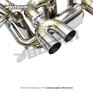 Custom Tuning Titanium Axleback for Lamborghini Revuelto 6.5L V12 2023-2025 Boska Racing OEM Factory Valve Base Catback Muffler - Product Image 5