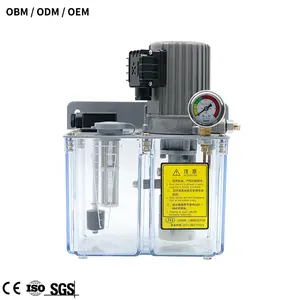 Bombas de lubricación de aceite delgadas automáticas, sistema de lubricación central para máquina CNC, bombas de grasa de lubricación eléctrica de 24V