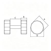 MZ Y1108 Haltère à douze pans en acier et TPU, réglable, résistant à l'usure, haute qualité, 2,5 kg-50 kg, équipement de fitness pour les bras et le corps