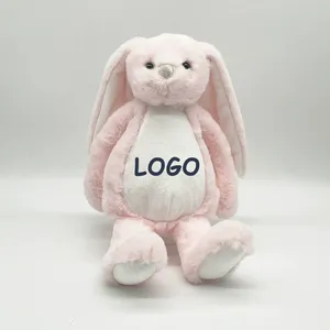 Vendita Diretta di Coniglietti Pasquali in Peluche con Logo Termotrasferibile, Bambola per Sublimazione Termica - Product Image 3