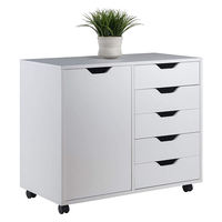 Meuble de rangement mobile moderne en bois écologique et durable pour chambre, salon, bureau et entrepôt