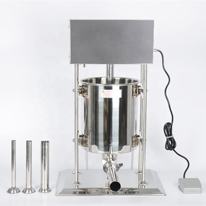 Machine à saucisses DE QDMECH 20 litres, <span class=keywords><strong>poussoir</strong></span> à saucisses, machine de remplissage, machine de transformation de la viande électrique 15L, farceur à saucisses - Product Image 4